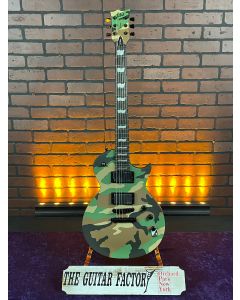 ESP LTD EC-1000 Electric Guitar. Woodland Camo Satin MINT! Open Box