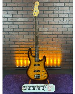 2005 Fender Deluxe Jazz Bass "Jazz Bass 24" - Korea - Rare Electric Bass Guitar - TB Quilt Top w/ Gig Bag SN1104