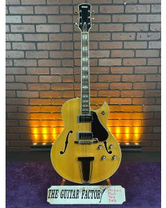 Yamaha AE-11 Made in Japan 1960's Hollow Body Electric Guitar - Natural w/ Hard Case - Excellent SN1111