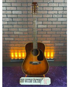 1980's Alvarez 5018 Made in Japan 12 String Dreadnought Acoustic Guitar - Sunburst- W/ CASE SN1123