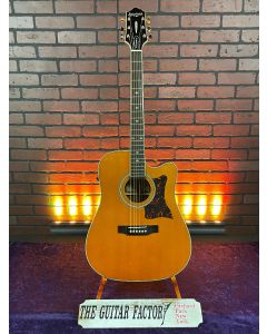 2015 Epiphone Masterbuilt DR-500MCE All-Solid-Wood Acoustic-Electric Guitar w/ DLX Case SN1203