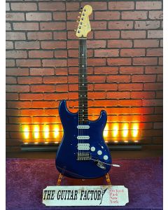 2005 Fender FSR Standard Fat Strat (RW EBM) Rosewood, Electron Blue Metallic w/ Blue Pickguard SN0114
