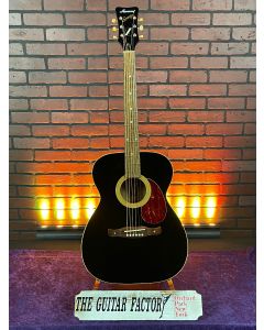Harmony HAR6364 Sovereign Korean Authentic Reissue Limited Edition Black Acoustic Guitar SN0114