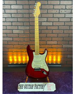 1995 Fender Stratocaster American Plus Deluxe Crimson Burst  w/ Hard Case SN1217