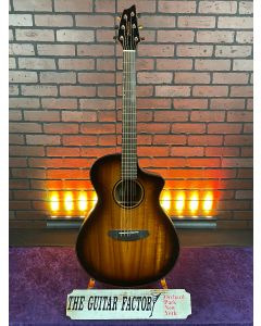 Breedlove Pursuit Exotic S CE Koa-Koa Concert Acoustic-Electric Guitar Edge Burst - New Store Demo