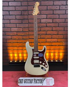 2011 Fender American Deluxe HSS Stratocaster with Rosewood Fretboard -Olympic Pearl- w/Hard Case SN8706