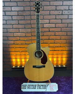 Fender PM-3 Deluxe Paramount 000 Size All Solid Acoustic Electric Guitar w/ Hard Case SN1018