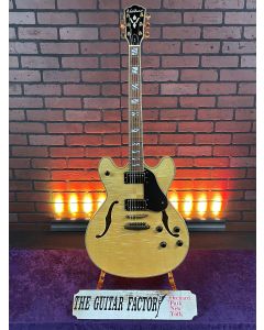 2005 Washburn HB35 Semi-Hollow Electric Guitar- Natural Gloss - w/ Hard Case SN0505