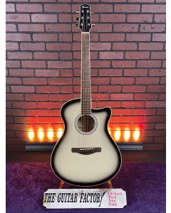 Ibanez AAM370M1CE Grand Auditorium Acoustic-Electric Guitar, Solid Spruce Top, Transparent Panda Burst - Mint Store Demo SN2524