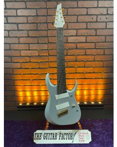 Ibanez RGDMS8 RGD Axe Design Lab Multi-Scale 8-String Electric Guitar Classic Silver Matte TGF11