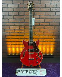 Ibanez Artcore Expressionist AMH90CRF Hollowbody Electric Guitar Cherry Red Flat TGF11