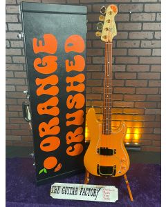 TGF Chop Shop Fender Custom "Orange Crushed" Player Precision Bass, Pau Ferro Fingerboard, Limited Edition Capri Orange w/ Hard Case SN7834