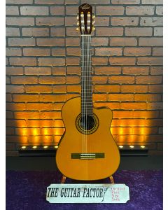 Oscar Schmidt OC11CE Classical Cutaway Mahogany Neck Nylon 6-String Acoustic-Electric Guitar SN0203