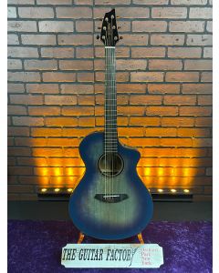 2023 Breedlove Pursuit Exotic S Concert All Myrtlewood Limited Edition Blue Eyes Cutaway Acoustic Guitar SN0504