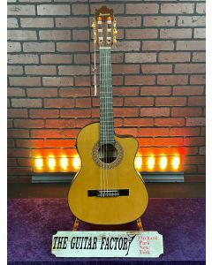 Ibanez GA5TCE3QAM Thinline Classical 3/4 Acoustic-Electric Guitar Natural TGF11