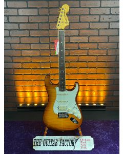 MINT 2013 Fender Select Stratocaster HSS, Channel-Bound Rosewood Fingerboard, Tobacco Sunburst Flame Maple Top w/ Hard Case SN9224
