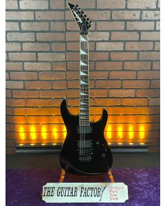 1996 Jackson Dinky Reverse Electric Guitar -Black- Floyd Rose, EMG HZ's, Made in Japan w/ Hard Case SN0604