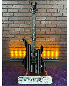 Schecter Synyster Electric Guitar. Standard Gloss Black with Silver Pinstripes.  TGF33