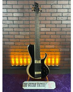 Ibanez BTB866SC 6-String Electric Bass Weathered Black Low Gloss TGF11