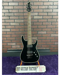 Schecter Hellraiser C-7 Black 2009 7 Strings Active Electric Guitar w/ Gig bag SN0811