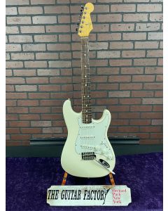 1989 Fender (American Made) Squier Stratocaster Olympic White, Rare w/ Fender Eric Johnson Pickups w/ Hard Case SN0811