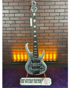 Ibanez BTB25TH6SLM 25th-anniversary BTB Standard 6-string Electric Bass Guitar Silver Blizzard Matte TGF11
