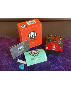 Walrus Audio RED High-Gain Distortion Black / Red Scientist Effect Pedal. Mint! SN0702
