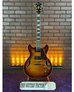 2022 Ibanez Artcore Expressionist AS93FM in Violin Sunburst Mint! w/Hard Case SN0506