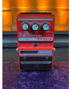 DOD Supra Distortion Effect Pedal FX55-B 1990s - Red SN0709