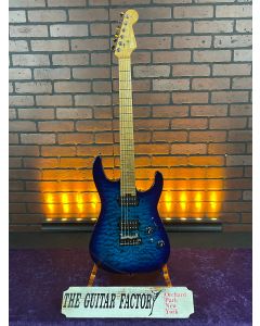 2020 Charvel Pro-Mod DK24 HH 2PT CM QM, Caramelized Maple Fingerboard, Chlorine Burst, MINT w/ Hard Case SN0506