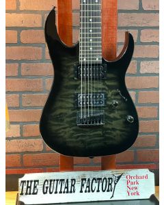 Ibanez GRG7221QATKS 7-String Electric Guitar Transparent Black Sunburst TGF11