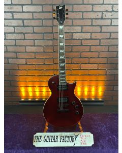 ESP LTD EC-256 Electric Guitar, Roasted Jatoba Fingerboard, Candy Apple Red Satin - Store Demo Model, w/ Gig Bag SN0282