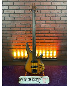 Ibanez SRF700BBF Workshop Fretless Electric Bass Brown Burst Flat TGF11
