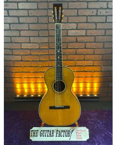 Vintage Washburn Model 225 Parlor Size Acoustic Guitars Early 1900's w/ Case SN0716