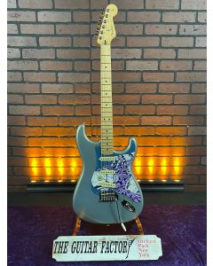 TGF Chop Shop Fender Player Stratocaster (Graphic Series) Silver Electric Guitar, Custom Shop Pickups SN8777