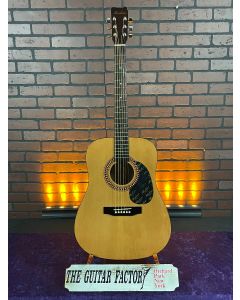 Hohner HW220 Dreadnought Acoustic Guitar - Natural - w/ Case SN0602