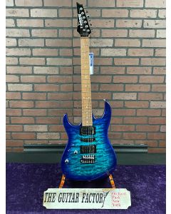 Ibanez GRX70QALTBB Left-Handed Electric Guitar Transparent Blue Burst TGF11