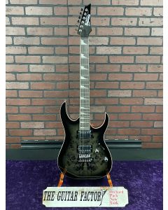 Ibanez RG Gio Series GRG220PA1BKB Electric Guitar Transparent Brown Black Burst - TGF11
