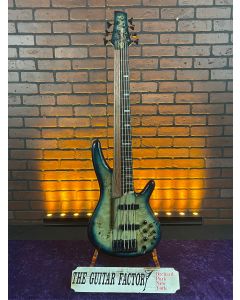 Ibanez SRAS7CBS Workshop 7-String Electric Bass - Cosmic Blue Starburst TGF11