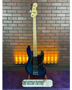 Fender Player Jazz Bass Plus Top, Maple Fingerboard, Limited Edition Blue Burst w/ Gig Bag SN0614
