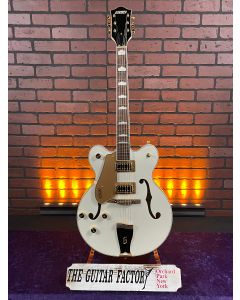 2023 Gretsch G5422GLH Electromatic Classic Hollow Body Double-Cut with Gold Hardware, Left-Handed, Laurel Fingerboard, Snowcrest White w/ Hard Case SN0614