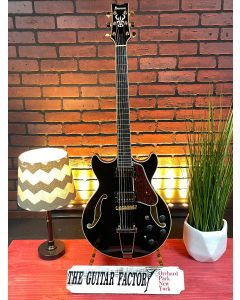 Ibanez Artcore Expressionist AMH90 Hollowbody Electric Guitar Black TGF11