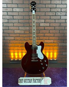 2023 Epiphone Artist Noel Gallagher Riviera Dark Wine Red Electric Guitar w/ Hard Case SN2133
