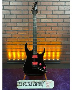 TGF Chop Shop Ibanez "Black Pink" Gio Series GRGA120 Electric Guitar Black Night w/ TGF Gig Bag SN0609