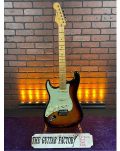 2022 Fender Player Plus Stratocaster, Left-Hand, Maple Fingerboard, 3-Color Sunburst Electric Guitar w/ Fender Hard Case SN5342