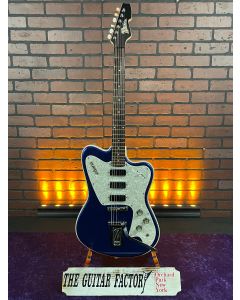 Rare Italia Modena Classic Electric Guitar in Blue Sparkle Electric Guitar SN0623