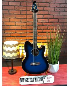 Ibanez Talman TCY10E-TBS Acoustic-Electric Guitar Transparent Blue Sunburst TGF11