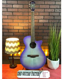 Ibanez AEG70PIH Flamed Maple Top Grand Concert Acoustic-Electric Guitar Purple Iris TGF11