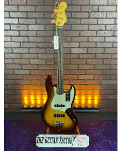 Fender 75th Anniversary Commemorative Jazz Bass. Rosewood Fingerboard, 2-Color Bourbon Burst TGF11