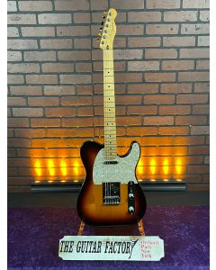 2020 Fender Player Telecaster, Maple Fingerboard, 3-Color Sunburst - Locking Tuners - White Pearloid PG w/Gig Bag SN0827